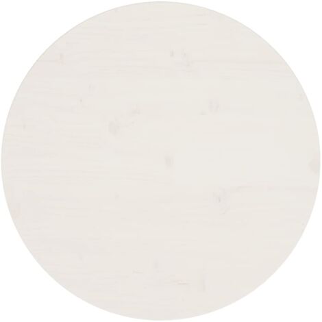 Superficie de mesa madera maciza de pino blanco Ø60x2,5 cm vidaXL