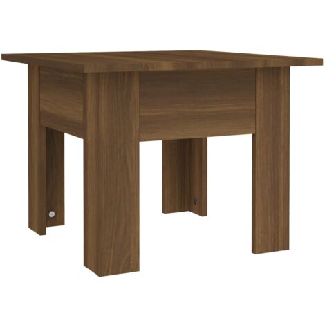 Mesa de centro madera contrachapada marrón roble 55x55x42 cm vidaXL