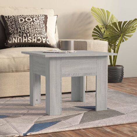 Mesa de centro madera de ingeniería gris Sonoma 55x55x42 cm vidaXL