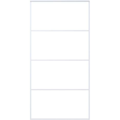 Vidrio de vidrio Philty y aluminio 102.5x205 cm blanco - 341095