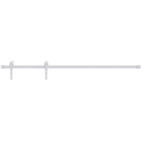 Kit herrajes para puertas correderas de 200 cm de acero blanco vidaXL