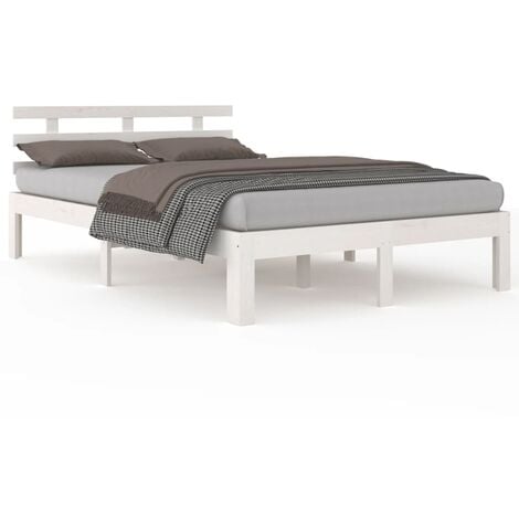 Estructura de cama madera maciza blanco super king 180x200 cm vidaXL