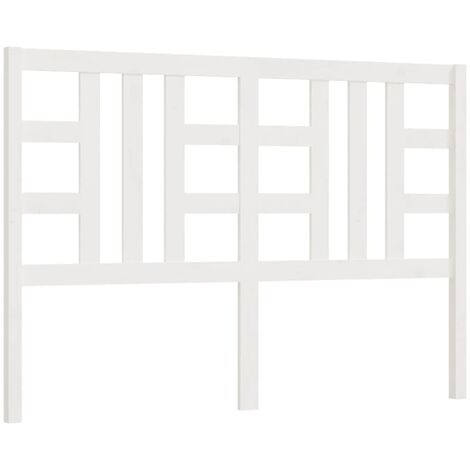 Cabecero de cama madera maciza de pino blanco 166x4x100 cm vidaXL