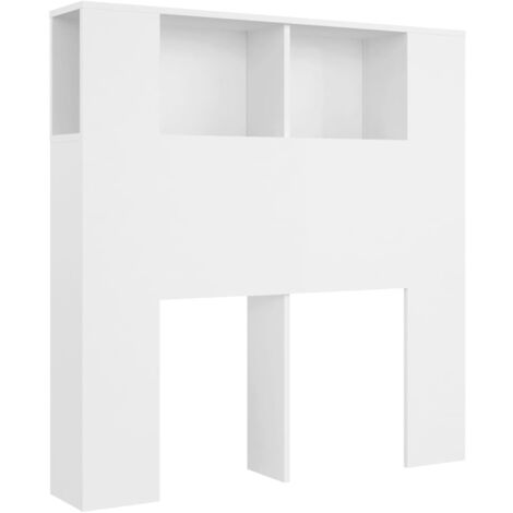 Mueble cabecero blanco 100x18,5x104,5 cm vidaXL