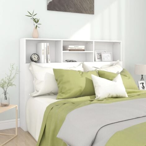 Mueble cabecero blanco 140x19x103,5 cm vidaXL