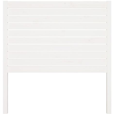 Cabecero de cama madera maciza de pino blanco 96x4x100 cm vidaXL