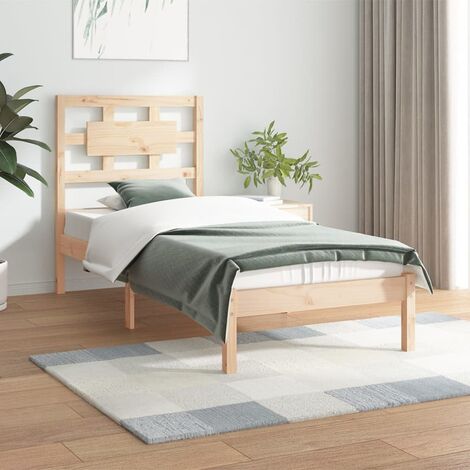 Estructura Cama Madera Maciza de Pino King Size Multicolor Multitalla  vidaXL