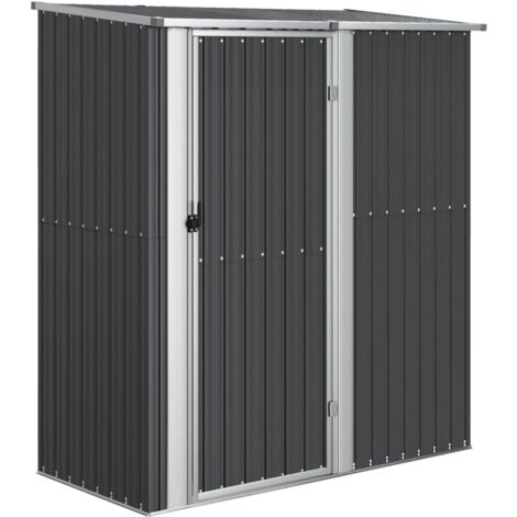 Cobertizo jardín acero galvanizado antracita 180,5x97x209,5 cm vidaXL