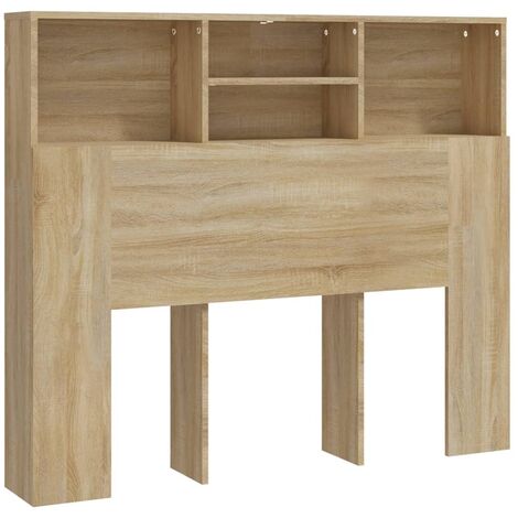 Mueble cabecero color roble Sonoma 120x19x103,5 cm vidaXL