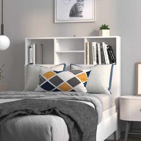 Mueble cabecero blanco 100x19x103,5 cm vidaXL