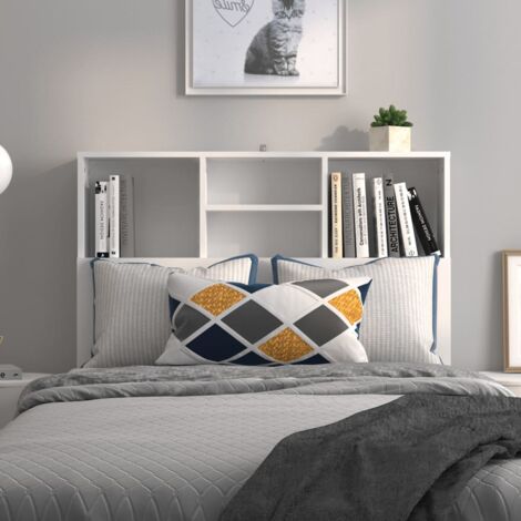 Mueble cabecero blanco 100x19x103,5 cm vidaXL