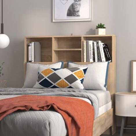 Mueble cabecero roble Sonoma 100x19x103,5 cm vidaXL