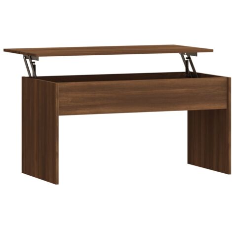 Mesa de centro madera ingeniería marrón roble 102x50,5x52,5 cm vidaXL