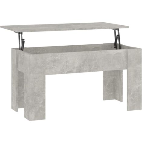 Mesa de centro madera de ingeniería gris hormigón 101x49x52 cm vidaXL (1/5)
