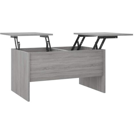 Mesa de centro madera de ingeniería gris Sonoma 80x50x42,5 cm vidaXL (1/5)