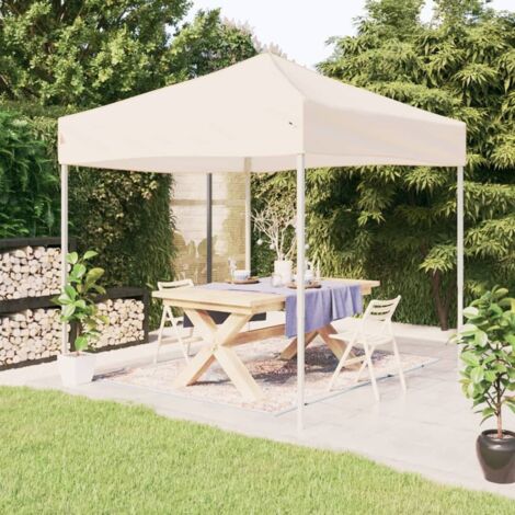 Carpa para fiestas plegable color crema 2x2 m vidaXL