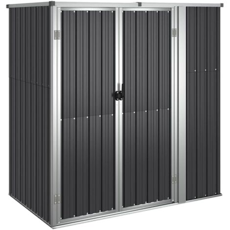 Cobertizo de herramientas jardín acero galvanizado 161x89x161cm vidaXL