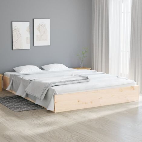 Estructura de cama sin colchón madera maciza 200x200 cm vidaXL