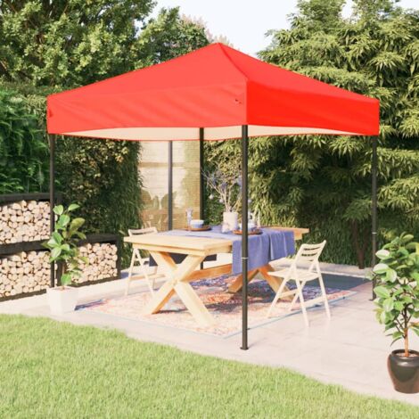 Carpa para fiestas plegable rojo 3x3 m vidaXL