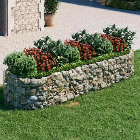 Arriate de gaviones de hierro galvanizado 300x100x50 cm vidaXL