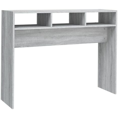 Mesa consola madera contrachapada gris Sonoma 105x30x80 cm vidaXL