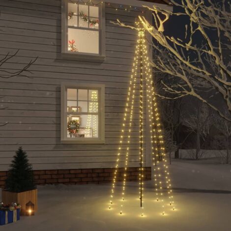 Árbol de Navidad con pincho 310 LED blanco cálido 300 cm vidaXL (1/5)