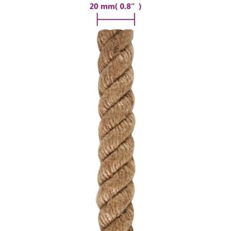 Cuerda 100% yute 20 mm 50 m vidaXL