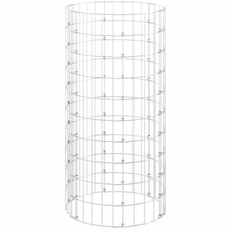 Compostador de jardín acero galvanizado Ø50x100 cm vidaXL