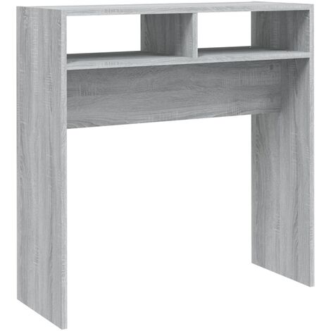 Mesa consola madera contrachapada gris Sonoma 78x30x80 cm vidaXL