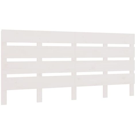 Cabecero de cama madera maciza de pino blanco 140x3x80 cm vidaXL