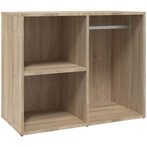 Mueble vestidor madera contrachapada roble Sonoma 80x40x65 cm vidaXL