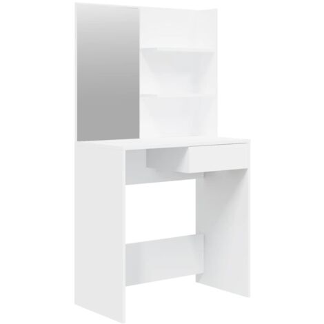 Tocador con espejo blanco 74,5x40x141 cm vidaXL