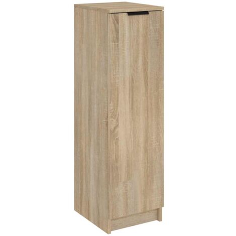 Mueble zapatero madera contrachapada roble Sonoma 30x35x100 cm vidaXL