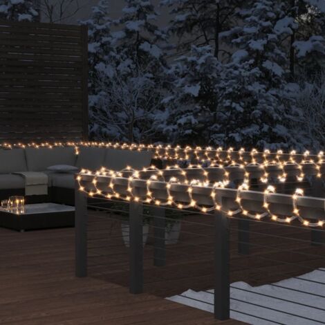 Tira de luces con 1200 LED blanco cálido PVC 50 m vidaXL