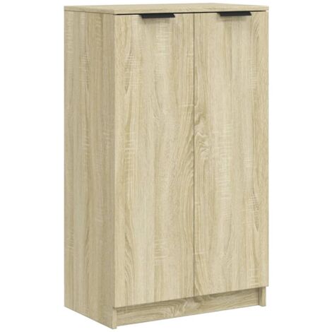 Mueble zapatero madera contrachapada roble Sonoma 59x35x100,5 cm vidaXL