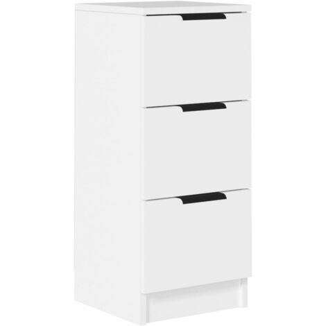 Aparador de madera contrachapada blanco 30x30x70 cm vidaXL