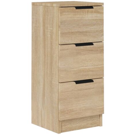 Aparador de madera contrachapada roble Sonoma 30x30x70 cm vidaXL