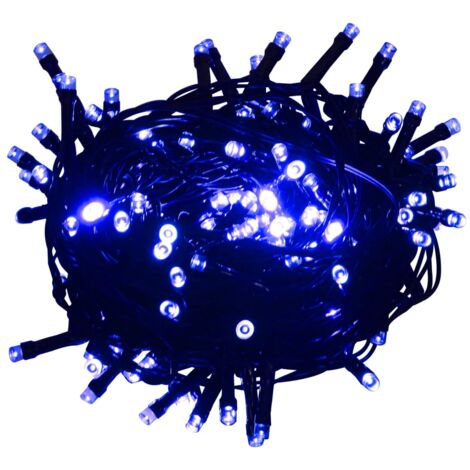 Tira de luces con 600 LED PVC azul 60 m vidaXL