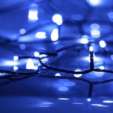Tira de luces con 600 LED PVC azul 60 m vidaXL