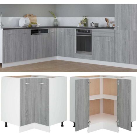Armario de cocina "Lyon" gris Sonoma 75,5x75,5x81,5 cm madera de ingeniería vidaXL