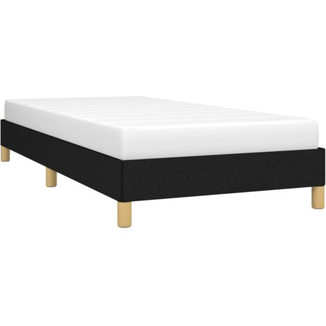 Estructura de cama sin colchón tela negro 90x200 cm vidaXL (1/5)