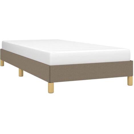 Estructura de cama sin colchón tela taupe 90x200 cm vidaXL (1/5)