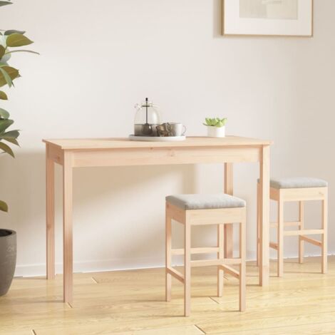 Mesa de comedor madera maciza de pino 110x55x75 cm vidaXL