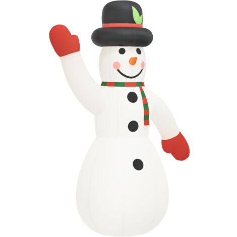 Muñeco de nieve inflable de Navidad con LED 1000 cm vidaXL