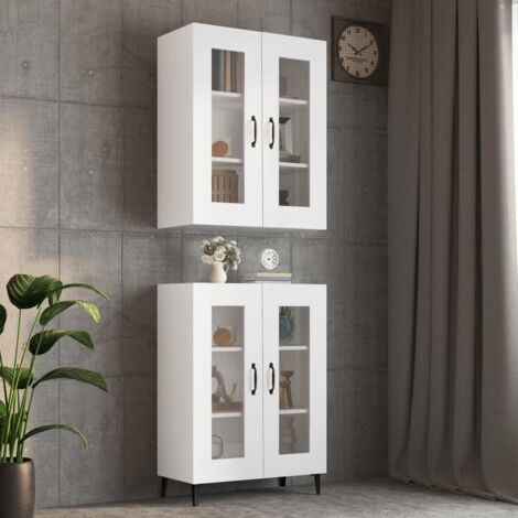 Armario de pared colgante blanco 69,5x34x90 cm vidaXL