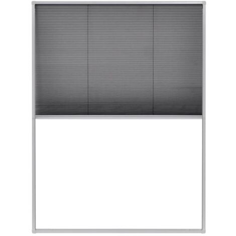 Mosquitera plisada para ventanas aluminio 60x80cm vidaXL