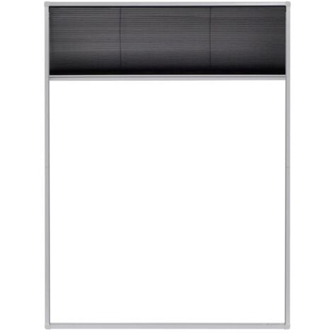 Mosquitera plisada para ventanas aluminio 60x80cm vidaXL