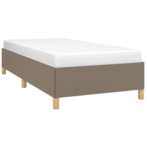 Estructura de cama sin colchón tela taupe 90x200 cm vidaXL (1/5)