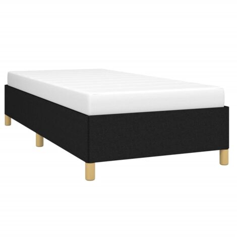Estructura de cama sin colchón tela negro 90x200 cm vidaXL (1/5)