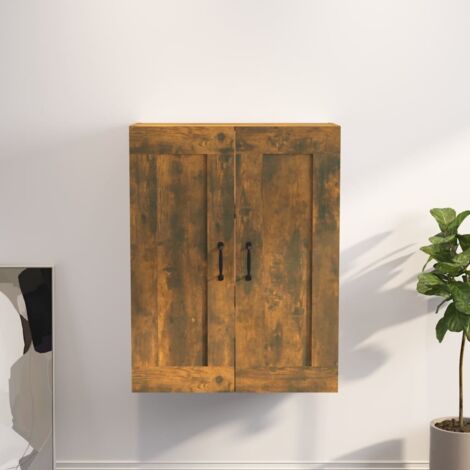 Armario colgante de pared roble ahumado 69,5x32,5x90 cm vidaXL